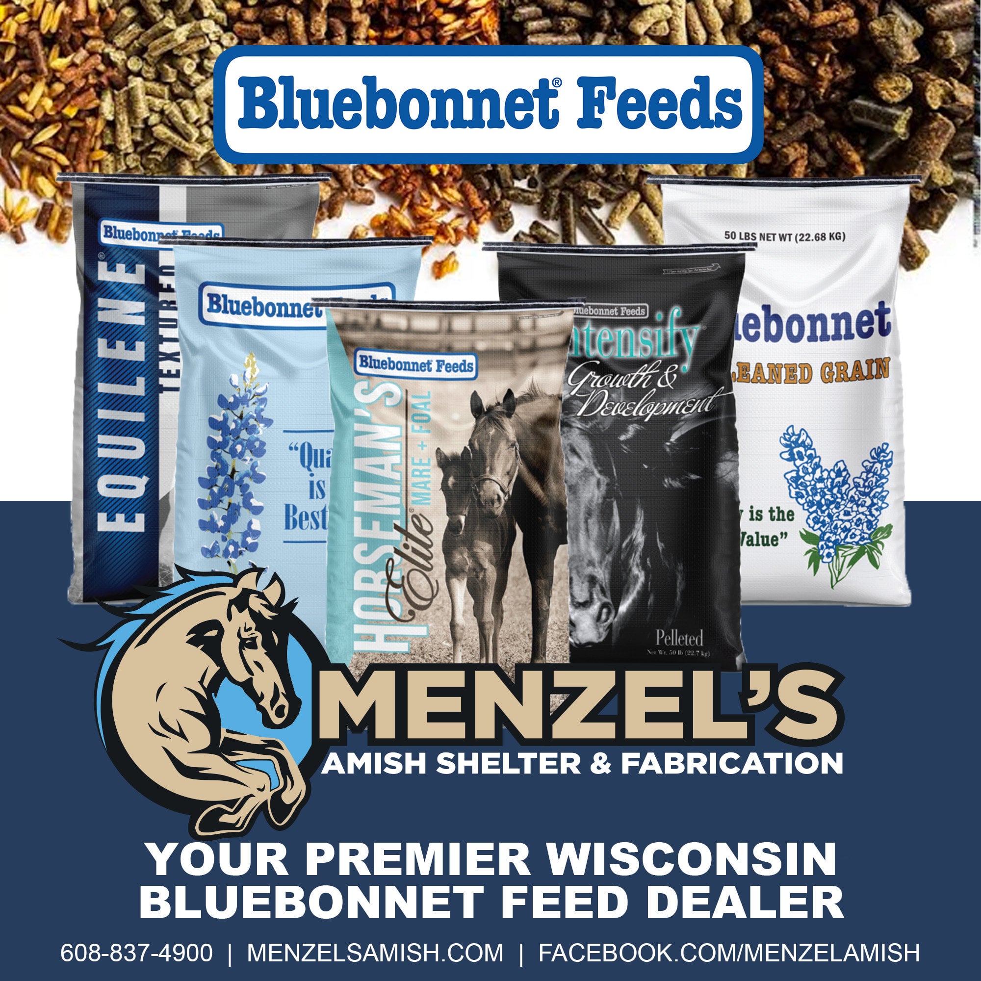 Bluebonnet Feeds Menzel s Amish Shelter Fabrication